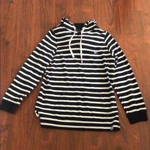 BD Navy/White Stripe Hoodie